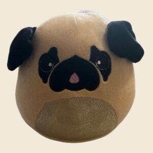 Peek-A-Boo Squishy Critters Pug Dog Plush 6"